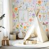 102 Pcs Spring Flower Wall Decals - 8 Sheets Peel and Stick Wildflower Stickers for Girls Bedroom, Nursery, Living Room, Removable Floral Wall Art view 4