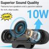 ASHATA Computer Speakers for Desktop Monitor,Single Speakers for Desktop PC Laptop Speaker with Loud Sound,Volume Control Easily Clamps to Monitors(USB-C to USB Adapter Included) view 2