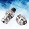 FAUOSWUK GX12 2Pin Aviation Connector 10 Set 12mm Metal Screw Thread Tighten Plug with Bakelite Insulator for Data Acquisition Systems Inclinometer view 2