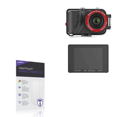 BoxWave Screen Protector Compatible with Sealife ReefMaster RM-4K - ClearTouch ImpactShield (2-Pack), Impenetrable Screen Protector Flexible Film