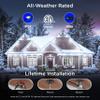 Enbrighten Accent Permanent Outdoor Lights, 50ft, 12 Lights, Smart view 4