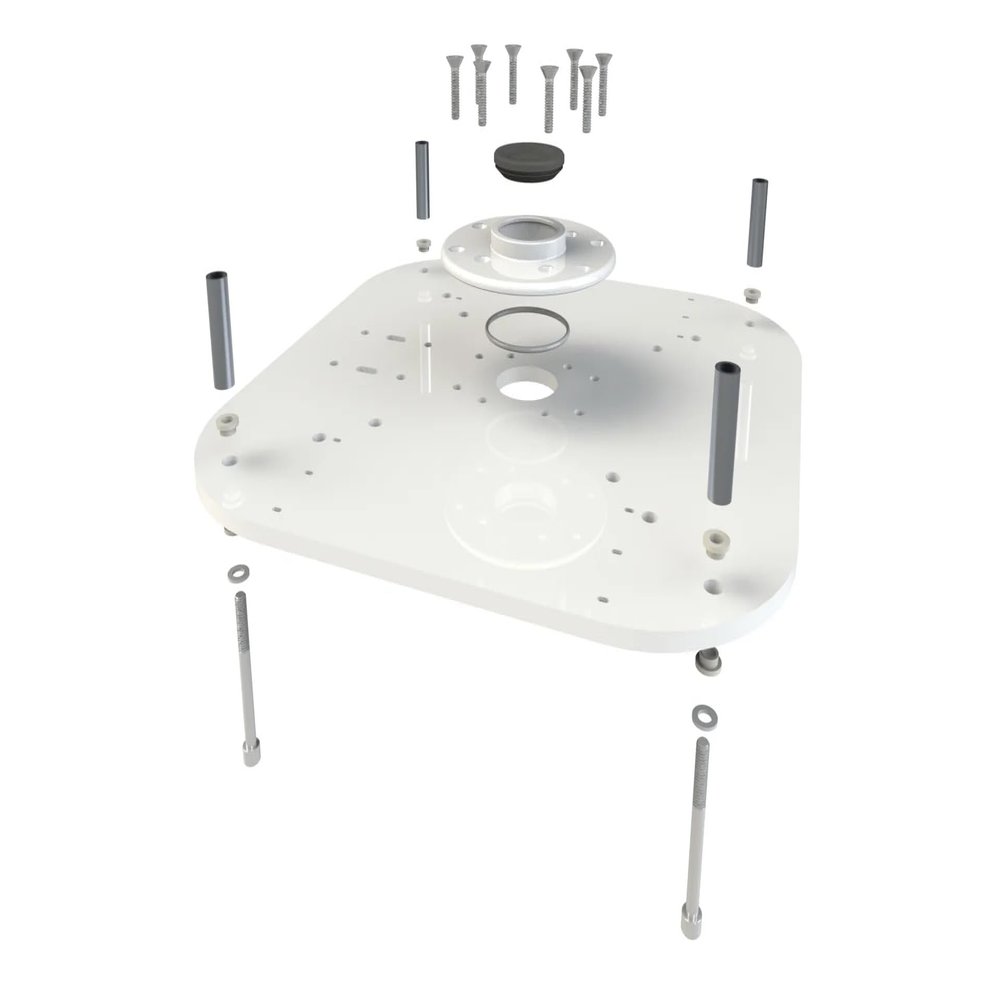 SEAVIEW Modular Top Plate | Custom Bolt Patterns for All Marine radars, satdomes, and Antennas | Find a Compatible Top Plate for Your Seaview Mount | Please Contact us if You Need Help