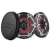DS18 CF-6MD 6.5 Waterproof Marine & Powersports Speakers  2-Way Hybrid Design, 250W RMS, RGB LED Lights, Neodymium Magnet, Removable Stainless Steel Grill - Pair view 1