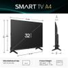 Hisense 32-Inch Class A4 Series HD Smart Fire TV (32A4HNF) - Full Array LED, HDR10, DTS Virtual: X, Slim Bezel Design, Alexa Built-in view 3