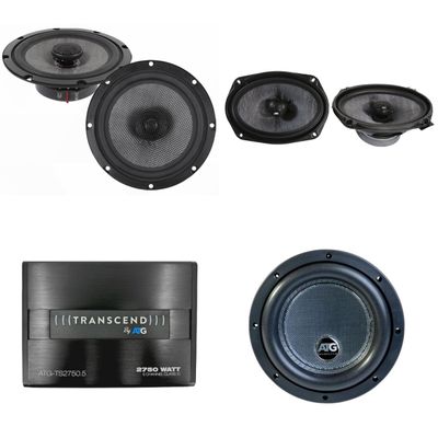 ATG Audio TS2750.5 5Channel Amplifier + TS8X2.4 + TS602 6.5" Coaxial + TS692 69 Coaxial Speaker Bundle  Full-System Car Audio Kit