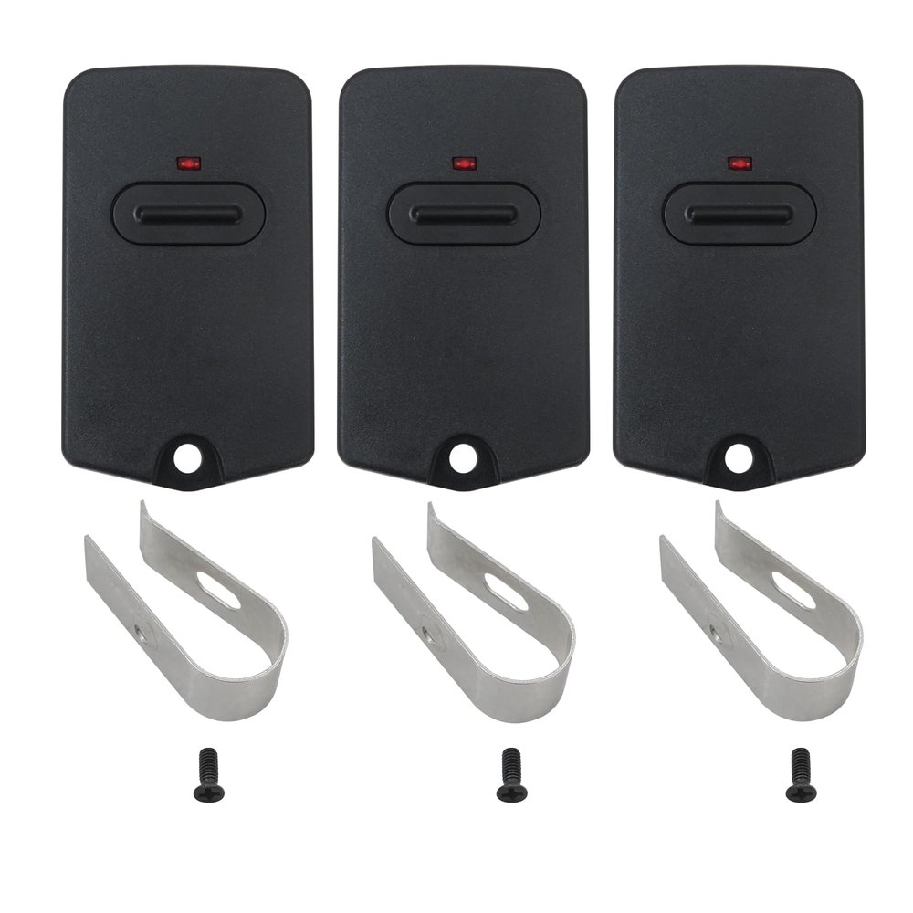 3 Pack RB741 Remote Control Transmitter Replacement Fit for Mighty Mule: MM371W, MM372W, MM560, Replace RB742, RB743, RB744, FM135, FM135PRO, FM136, FM137, with Visor Clip