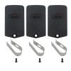 3 Pack RB741 Remote Control Transmitter Replacement Fit for Mighty Mule: MM371W, MM372W, MM560, Replace RB742, RB743, RB744, FM135, FM135PRO, FM136, FM137, with Visor Clip view 1