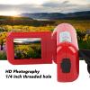 GOWENIC 1080P Digital Video Camera, 16MP 2 Inch LCD Screen Camcorder with 16X Digital Zoom, Electronic Anti Shaking, USB Interface, for Travel Wedding School Events (Red) view 4