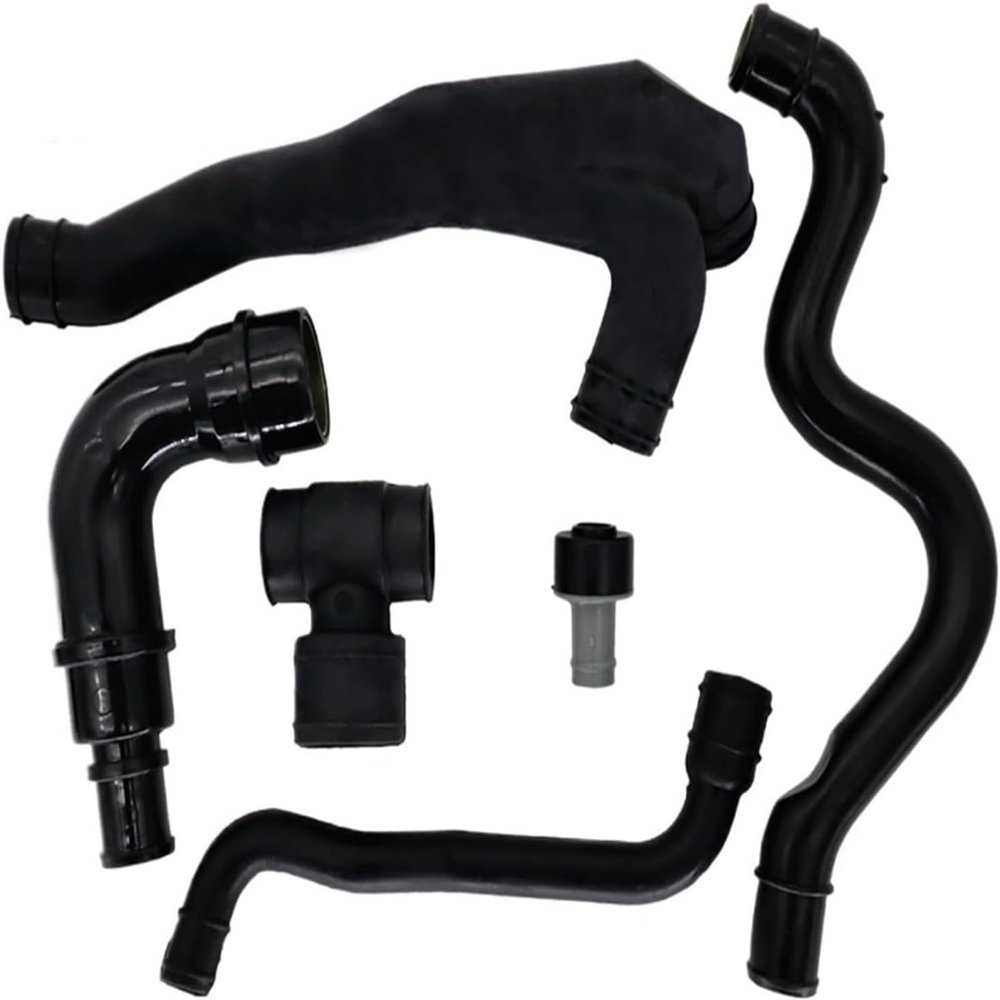 6 Pcs Car Crankcase Hose Pipe Kit for Audi A4 for VW for Bora OE# 06A103247 06A103221AH 06A103213AF 06A103213F 035103245G 06A103221AF