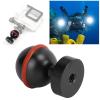 Zerodis Diving Light Ball Head, Aluminum Alloy Hard Coating Anodizing Single Ball Head Connecting Bracket Support for Diving Light Diving Flashlight Arm Camera Dive (Black) view 3