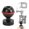 Zerodis Diving Light Ball Head, Aluminum Alloy Hard Coating Anodizing Single Ball Head Connecting Bracket Support for Diving Light Diving Flashlight Arm Camera Dive (Black) view 4
