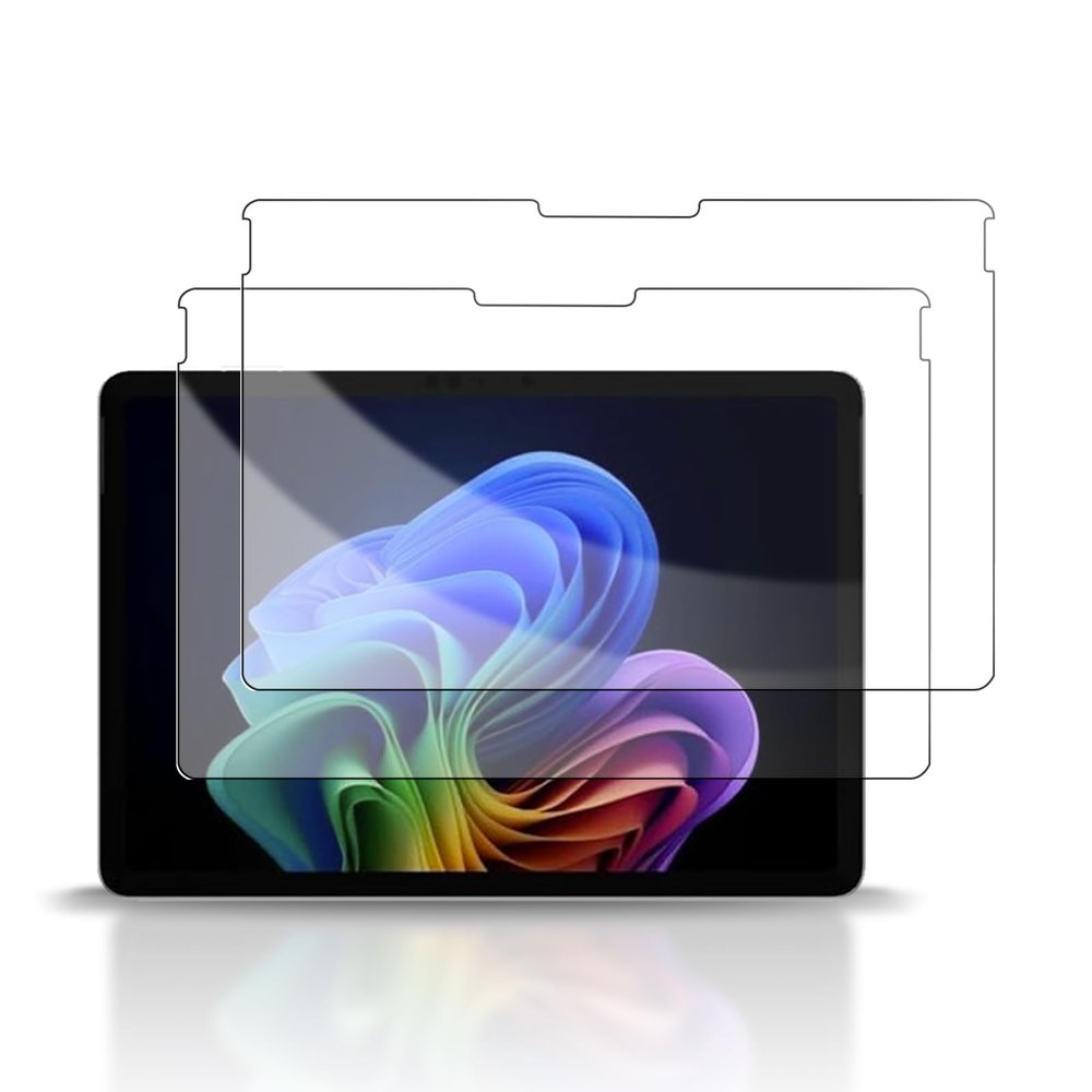 2-Pack Screen Protectors for Microsoft Surface Pro 12 (2025), 9H Tempered Glass Film Protector for Surface Pro 12-inch, 2.5D Rounded Edges, Support for Surface Pen Touch Sensitivity, Anti-Scratch