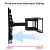 KOMFGT TV Double TV Ceiling Mount, Adjustable Height Telescoping Tilt and Swivel Bracket Fits 32-60 Inch TVs, Holds Two Screen TV Bracket0.7-1.3m view 3