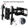 KOMFGT TV Double TV Ceiling Mount, Adjustable Height Telescoping Tilt and Swivel Bracket Fits 32-60 Inch TVs, Holds Two Screen TV Bracket0.7-1.3m view 4