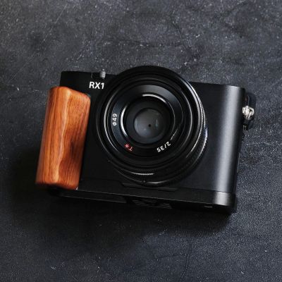 Camera Grip Wood Handle L Plate for RX1R3 RX1 III Camera (Desert Ironwood + Black Base)