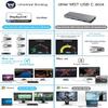 WWT Universal USB C Laptop Docking Station Dual Monitors 5K/4K@60Hz with 65W Host Charging for Thunderbolt 4/3, USB-C Windows, OS, Chrome, Ubuntu 20.04,22.04(2HDMI, 2DP, 6USB 3.0, 1Gbps Net) view 4