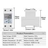 AC 220V 230V 60A 50Hz LCD Digital Display Single Phase Electric Energy Meter KWH AC Digital Watt-Hour Meter Test Meters Din Rail view 2
