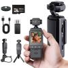NTMHCTA Mini Body Camera with Audio & Video Recording, Pocket Action POV Camcorder 270 Rotation 1080P FHD, 64GB Wearable Camera view 1