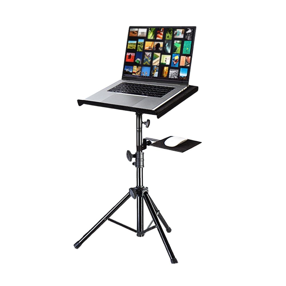 Laptop Floor Stand,Steel Adjustable Workbench,Portable Vertical Computer Stand,for Home Outdoor Office,Load-Bearing 15kg(Height 79-130cm)