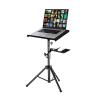Laptop Floor Stand,Steel Adjustable Workbench,Portable Vertical Computer Stand,for Home Outdoor Office,Load-Bearing 15kg(Height 79-130cm) view 1