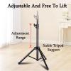 Laptop Floor Stand,Steel Adjustable Workbench,Portable Vertical Computer Stand,for Home Outdoor Office,Load-Bearing 15kg(Height 79-130cm) view 3