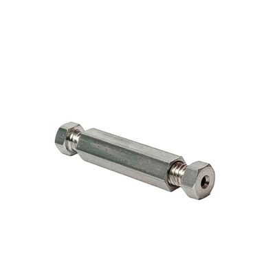 1PC GC HPLC Fittings 1/16 inch Union 1/8 inch for Instrument Plumbing Stainless Steel Connector(1/8 * 1/8 inch) (1/16 * 1/16 inch)