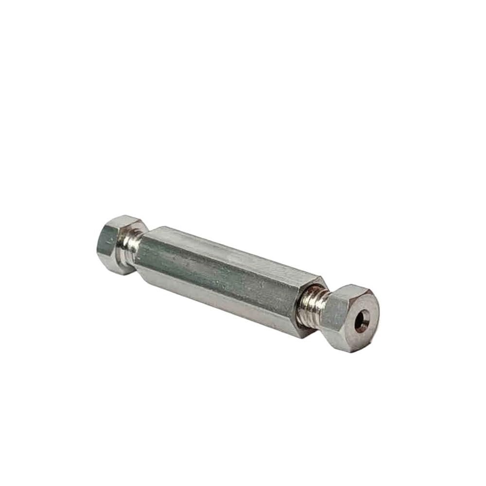 1PC GC HPLC Fittings 1/16 inch Union 1/8 inch for Instrument Plumbing Stainless Steel Connector(1/8 * 1/8 inch) (1/16 * 1/16 inch)