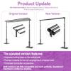 10x10 Three Crossbar Pipe and Drape Stand Kit, Heavy Duty Backdrop Stand Adjustable, Sturdy Metal Back Drop Decoration Frame with Flat Base for Parties, Wedding,Trade Shows, Photo Shoot - Black view 4
