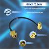 SZSAUTO Satellite Radio Antenna Adapter Cable 15cm 6 inch Fakra K Male to SMB Female Right Angle Vehicle Stereo FM AM Radio Antenna Extension Cable for Sirius XM Car Radios Stereo Receiver Tuner view 2