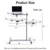 Laptop Floor Stand,Portable Vertical Placement Table,Aluminum Alloy Adjustable Bracket,for Home Outdoor Office,Strong Load view 2