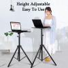 Laptop Floor Stand,Lifting and Adjusting Workbench,Desktop Projector Table,for Home Outdoor Office,Sturdy and Stable(Height 60-120cm) view 3