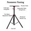 Laptop Floor Stand,Lifting and Adjusting Workbench,Desktop Projector Table,for Home Outdoor Office,Sturdy and Stable(Height 60-120cm) view 4