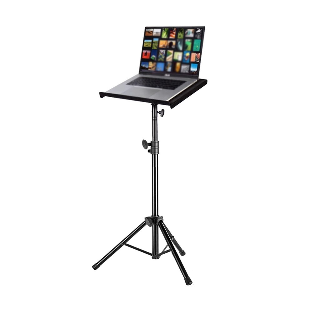 Laptop Floor Stand,Adjustable Tripod,Steel Projector Table Stand,Suitable for Home Outdoor Office,Load-Bearing 15kg(Height 79-130cm)