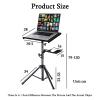 Laptop Floor Stand,Adjustable Tripod,Steel Projector Table Stand,Suitable for Home Outdoor Office,Load-Bearing 15kg(Height 79-130cm) view 2