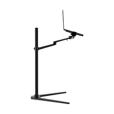 Laptop Floor Stand,Liftable and Adjustable Workbench,Aluminum Alloy Projector Floor Stand,for Home Outdoor Office,Portable Use(Black)