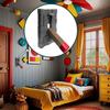 Pixel Block Light Switch Cover Plate, Lever Gangs Toggle, Screws Panel Cover, 3D Gaming-Style Wall Decor, Gaming Bedroom Decorations, Gifts for Kids Fans (Single Toggle Cover) view 3