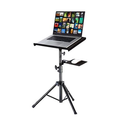 Laptop Floor Stand,Steel Adjustable Workbench,Portable Vertical Computer Stand,for Home Outdoor Office,Load-Bearing 15kg(Height 85-150cm)