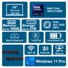 HP OmniBook X Flip 2-in-1 Laptop 14" WUXGA IPS Touch (400nits) Intel 8-core Ultra 5 226V (Up to 40 Tops) 16GB RAM 512GB SSD for Creator Designer Business Professional Win11Pro ICP Hub view 3