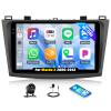 Android 15 4+128G Car Stereo for Mazda 3 2009 2010 2011 2012 2013 with Wireless Carplay Android Auto, 9 Inch Incell Touchscreen Head Unit Bluetooth 5.0 GPS WiFi FM/RDS SWC Backup Camera & MIC view 1