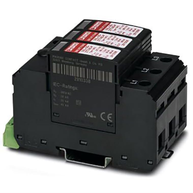 2910366, Surge Protector;Three Channel;Remote Indicator Contact for 240/415 V AC 4-Wire