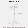 Laptop Floor Stand,Aluminum Alloy Movable Computer Shelf,Adjustable Standing Workbench,for Home,Outdoor and Office(Silver) view 2