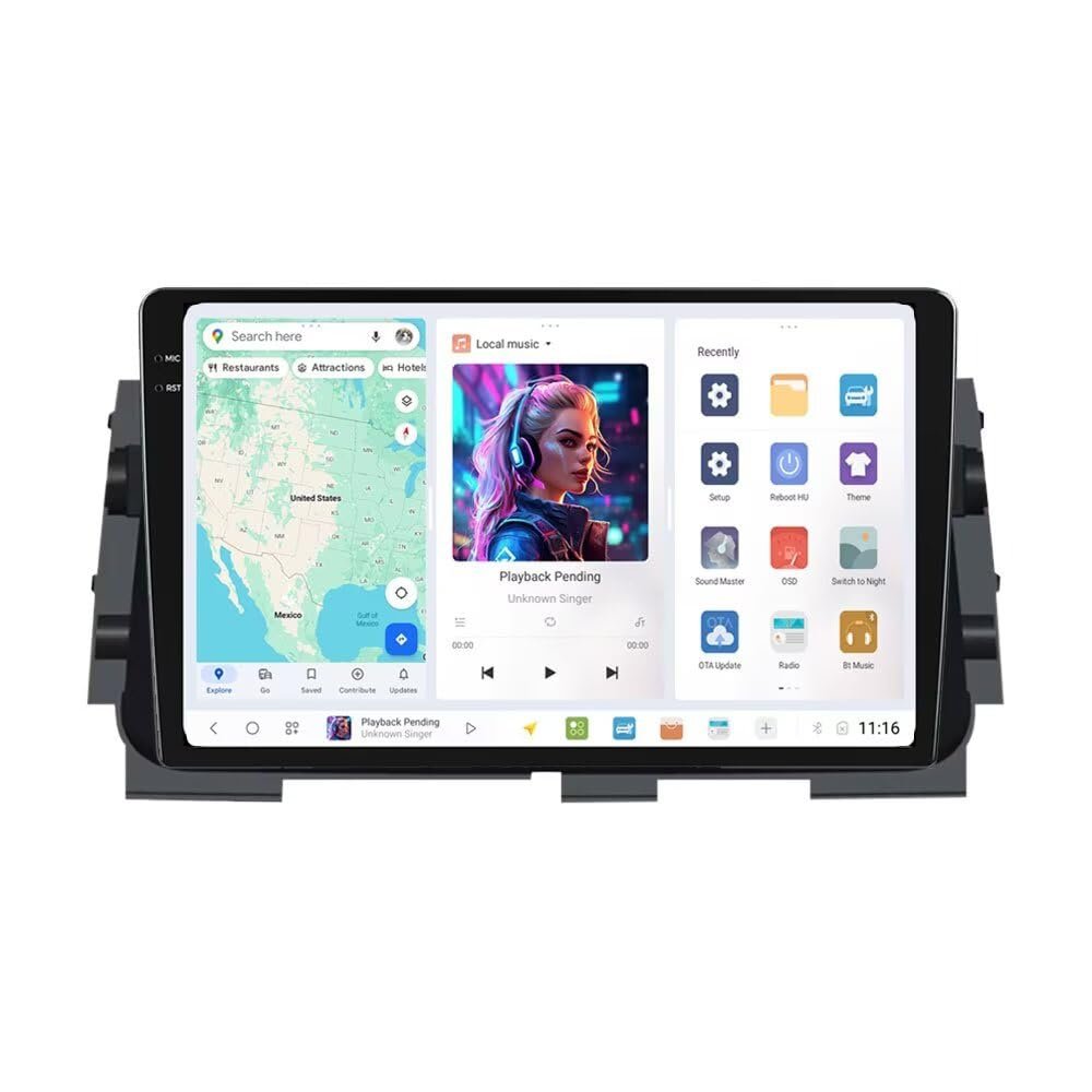 DUDUAUTO Radio Stereo for Nissan Kicks Micra P15 2016-2020 - 8GB+128GB, Biorunn Android 13 DUDU7 9.5 Inch Dual Band GPS Car-Play Android Auto Navi Upgrade Head Unit DSP FM AM RDS