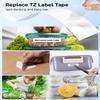 18mm Label Tape Replacement for Brother Label Maker Tape 18mm 0.7 P-Touch TZe Ribbon Laminated TZ Colored Refills Compatible with P Touch PT-D410 D400 D600 1830 1750 Cube Plus, 3/4" x 26.2', 6 Pack view 3