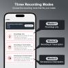 AI Voice Recorder,64GB Note Voice Recorder with Transcribe,Mind Mapping & AI Summary,Digital Voice Recorder with App,Audio Recorder for Lectures,Phone Calls,Meetings,Interviews EtcBlack view 4