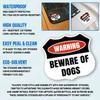 3 Pcs Warning Beware of Dogs Sticker  Bold Security Sign Design Vinyl Decal Waterproof for Gate, Door, Window, Fence, Property  Gift for Dog Owners, Home Defenders (Normal, 2inch) view 2