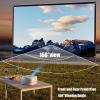 100/120 inch Portable Outdoor Projector Screen with Tripod and Carry Bag, 16:9 HD, Wrinkle-Free Foldable Movie Screen for Home Theater Backyard Party(100inch(16:9)) view 3