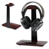Vruelia Walnut Wood Headphone Stand with Pen Holder view 1