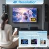 4K Wireless HDMI Display Adapter,5G HDMI Wireless Dongle, Mirror Screen Adapter Stream Video/Audio fromAndroid/iOS/Windows/MacOS/Tablet/Laptop to TV/Projector/Monitor,Support Airplay DLNA Miracast view 2