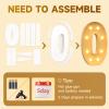 Mixifox 10 Light up Numbers 3 Feet Tall, 10 Marquee Numbers for Party, 10th Birthday Decorations, Big 10 Sign with Light for Anniversary, Birthday Backdrop Decor view 2