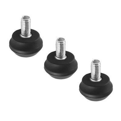 NovelGoal 3 Pcs Universal Rubber Tripod Feet, Anti-Slip Tripod Foot Spike with 3/8" Screw Detachable Support Pad for Camera Tripods Replacement Parts (3 Pcs)